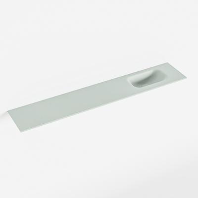 MONDIAZ EDEN Greey solid surface inleg wastafel voor toiletmeubel 120cm. Positie wasbak rechts
