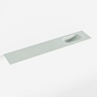 MONDIAZ EDEN Greey solid surface inleg wastafel voor toiletmeubel 120cm. Positie wasbak rechts - thumbnail