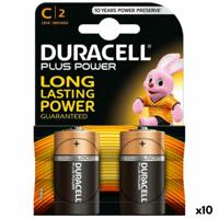 Batterijen DURACELL Plus Power L2 CLR14 1,5 V LR14 (10 Stuks) - thumbnail