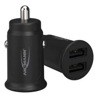 Ansmann InCar Charger CC212 USB-oplader 12 W 2x USB-A Zwart Auto, Vrachtwagen - thumbnail