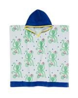 HEMA Kinder strandponcho 60x60cm octopus (blauw) - thumbnail