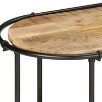 Tv-meubel 200x42x40 cm massief ruw mangohout - thumbnail