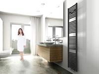 Elara sierradiator 181,7 x 45,0 cm mat zwart - thumbnail