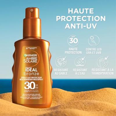 Garnier Ambre Solaire Ideal Bronze SPF30 Melkspray Garnier Ambre Solaire Ideal Bronze SPF30 Melkspray
