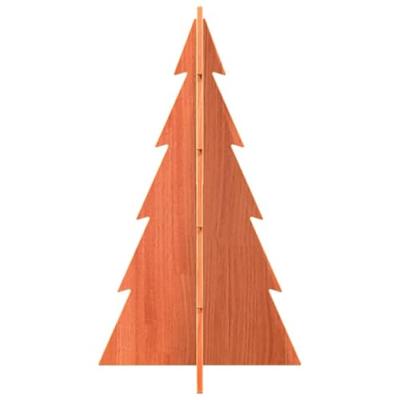 Kerstdecoratie kerstboom 80 cm massief grenenhout wasbruin Kerstdecoratie kerstboom 80 cm massief grenenhout wasbruin