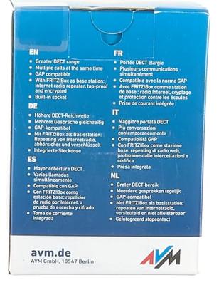 AVM FRITZ!DECT Repeater 100 WiFi repeater Wit - thumbnail