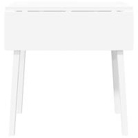 Eettafel massief hout wit rubber - thumbnail