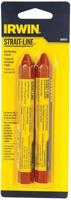 Irwin Rood krijt, gekarteld 2 in verpakking - 666012 - thumbnail
