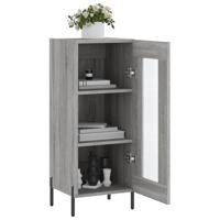 Dressoir 34,5x34x90 cm bewerkt hout grijs sonoma eikenkleurig - thumbnail