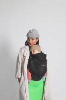 Fysiologische draagzak HoodieCarrier 2 LOVE RADIUS zwart - thumbnail