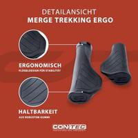 CONTEC handvatten "merge trekking ergo" ct grips merge trekking ergo,96/140mm,black - thumbnail