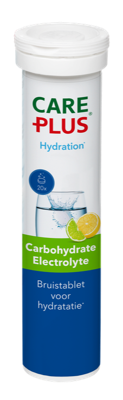 Care Plus Carbohydrate Electrolyte bruistablet - Citroen / Limoensmaak - 20 stuks