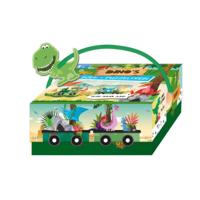 Puzzeltrein Dino's (Hardback) - thumbnail