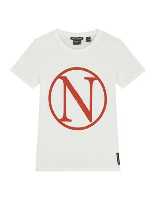NIK&NIK T-shirt Kim N met printopdruk offwhite/rood