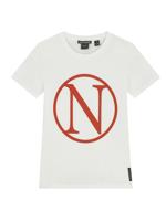 NIK&NIK T-shirt Kim N met printopdruk offwhite/rood - thumbnail