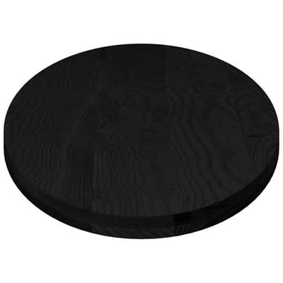 Tafelblad 140x60x4 cm ovaal massief eikenhout donkerbruin