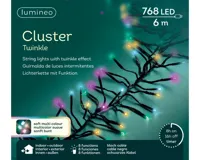 LED cluster l600 cm zwrt/soft mlt kerstverlichting Lumineo - Lumineo - thumbnail