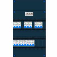 SEP 12 groepenkast, 4 aardlekschakelaars 12 installatieautomaten 1F 3910224120 - thumbnail