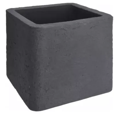 Nampook Bloempot Cube 39 X 33 Cm Kunststof Zwart