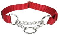 Trixie halsband hond premium halfslip halsband rood - thumbnail