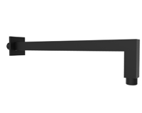 Douchearm Plieger Napoli Wandmontage Voor Hoofddouche Vierkant 33cm Zwart - thumbnail