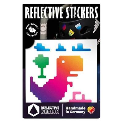 REFLECTIVE BERLIN reflexaufkleber "decals" refl.strip refl.berlin decals t-rex rainbow