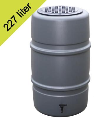 Harcostar kunststof regenton 227 liter antraciet