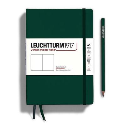 Leuchtturm Forest Green, Medium (A5), 251 p., ruled