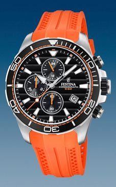 Horlogeband Festina F20370-4 Silicoon Oranje 22mm