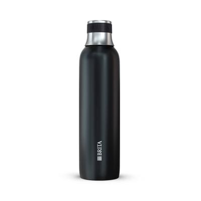 Bottiglia BRITA per sodaTRIO - acciaio inossidabile - 0,65 L - nera