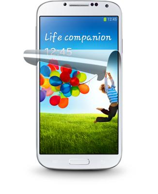 Cellular Line SPGALAXYS4 Screen Protection Film voor Samsung Galaxy S4 Pack van 2 Transparant