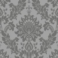 Dutch Wallcoverings Eleganza - Clara Grey - Grijs - thumbnail
