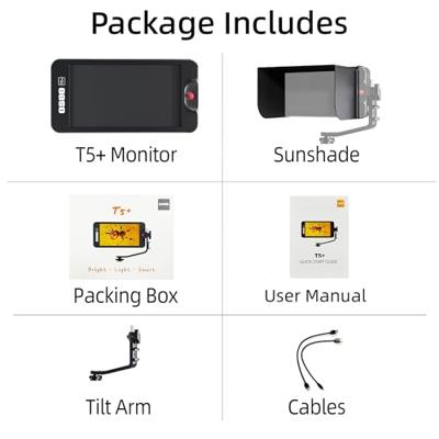 Osee T5+ 5.5" 4K-HDMI On-Camera Monitor Kit - 1000 nits Osee T5+ 5.5" 4K-HDMI On-Camera Monitor Kit - 1000 nits