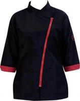 Trimshirt 3/4 mouw blauw/fuchsia - Maat M - thumbnail