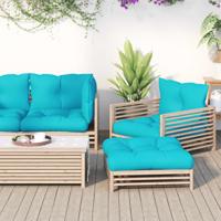 VidaXL Palletkussens 3 st oxford stof turquoise - thumbnail