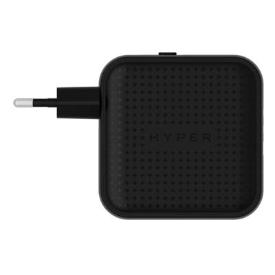 Hyper HyperJuice 3-port GaN travel oplader (70W) - Black - thumbnail