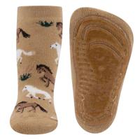 Antislip kindersokken met paarden print - thumbnail