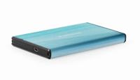 Externe HDD behuizing 2.5&apos; SATA USB3.0 Blauw (brushed) - thumbnail