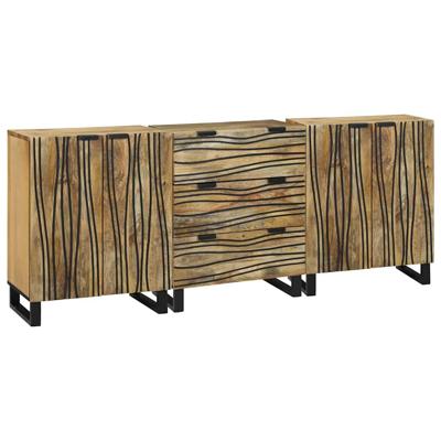 Badkamermeubelset met lade 3 pcs Bruin 180 x 33 x 75 cm