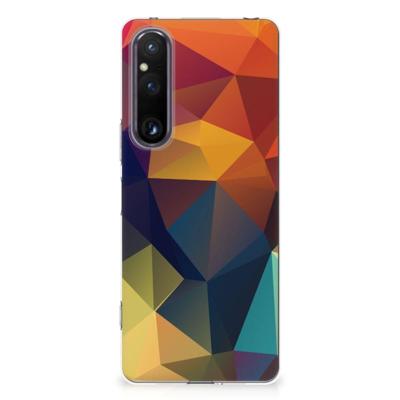 Sony Xperia 1 V | TPU Hoesje | Polygon Color Sony Xperia 1 V | TPU Hoesje | Polygon Color