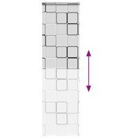Doucherolgordijn met cassette 70x240 cm stofbreedte 66 cm - thumbnail