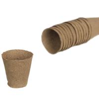 Afbreekbare kweekpotjes rond 6x6 cm 96 stuks - thumbnail