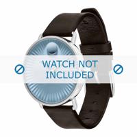 Movado horlogeband 3680040 Leder Donkerbruin 20mm - thumbnail