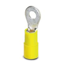 Phoenix Contact 3240028 Ringkabelschoen Dwarsdoorsnede (max.): 6 mm² Schachtdiameter: 5.30 mm Deels geïsoleerd Geel 50 stuk(s) - thumbnail
