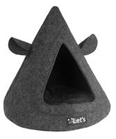 Let's sleep Pet Cave TeePee Antraciet - thumbnail