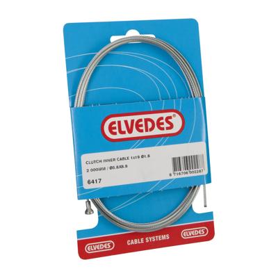 Elvedes koppeling binnenkabel 2000mm verzinkt ø1,8mm met v-nippel (op kaart)