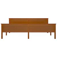 Bedframe massief grenenhout honingbruin 200x200 cm - thumbnail