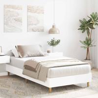 Bedframe zonder matras 120x190 cm spaanplaat wit - thumbnail