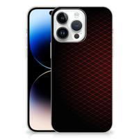 iPhone 14 Pro Max | TPU bumper | Geruit Rood - thumbnail