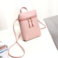 Dames eenvoudige casual schouder Messenger Bag kleine verandering mobiele telefoon Cross Body emmer tas - thumbnail